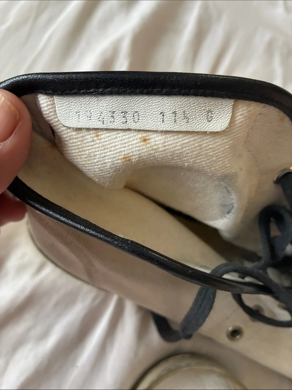 Gucci White and Black High-Top Canvas Sneakers
